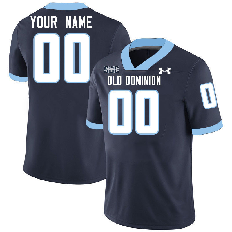 Custom Old Dominion Monarchs Name And Number College Football Jerseys-Navy